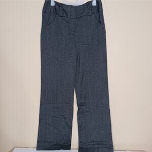 Scott Taylor Dress Pants Womens Size 8 Gray Herringbone Bootcut‎ Stretch Career
